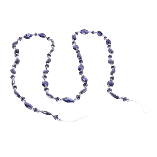 5ft. Blue & Silver Jewel Bead String Garlands, 2ct.